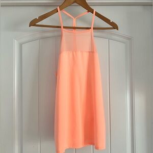 Coral Mesh Work Out Tennis Yoga Top